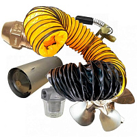 Гибкий шланг (черный) 450 мм X 760 см Сумка-чехол в комплекте