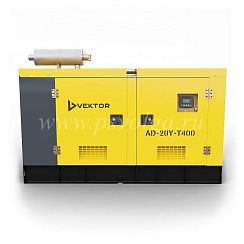 Дизельный генератор Vektor AD-20Y-T400 в шумозащитном кожухе с АВР
