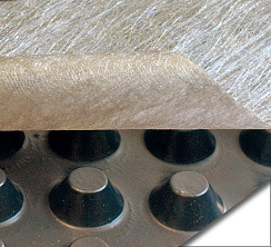 ISO-DRAIN 10 ГЕО (ISO-DRAIN 10 GEO) - УСИЛЕННАЯ ДРЕНАЖНАЯ МЕМБРАНА ИЗ ПОЛИЭТИЛЕНА ВЫСОКОЙ ПЛОТНОСТИ (HDPE).