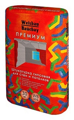 Штукатурка гипсовая белая Вайсбау-Премиум WB 101
