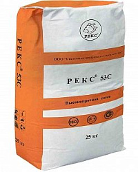 Смесь РЕКС 53 для оштукатуривания, выравнивания и ремонта бетона
