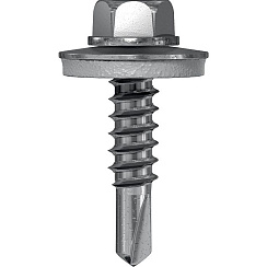 Самосверлящий самонарезающий винт с шайбой (EPDM) до 5 мм